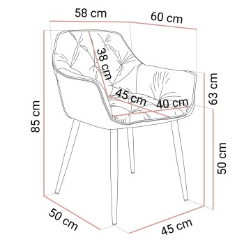 Rozkładany stół WILLOW 180-220 z krzesłami TOKIO