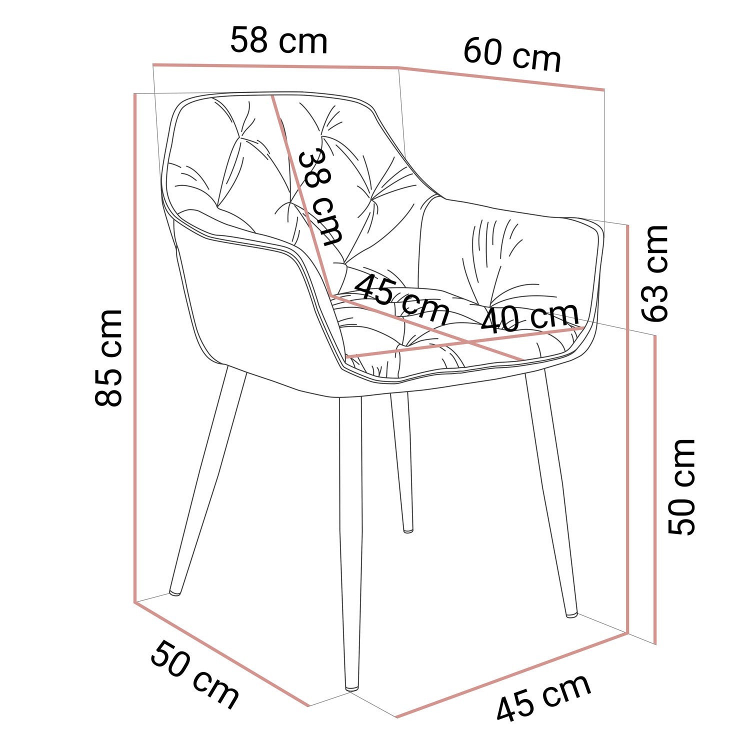 Rozkładany stół WILLOW 180-220 z krzesłami TOKIO