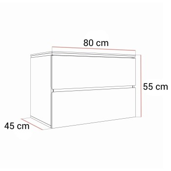 Szafka łazienkowa AURORA KASZMIR GOLD