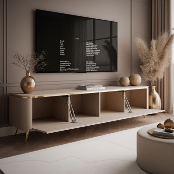 Szafka RTV AVELINE 200 cm z oświetleniem LED