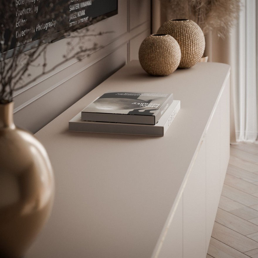 Szafka RTV AVELINE 200 cm z oświetleniem LED