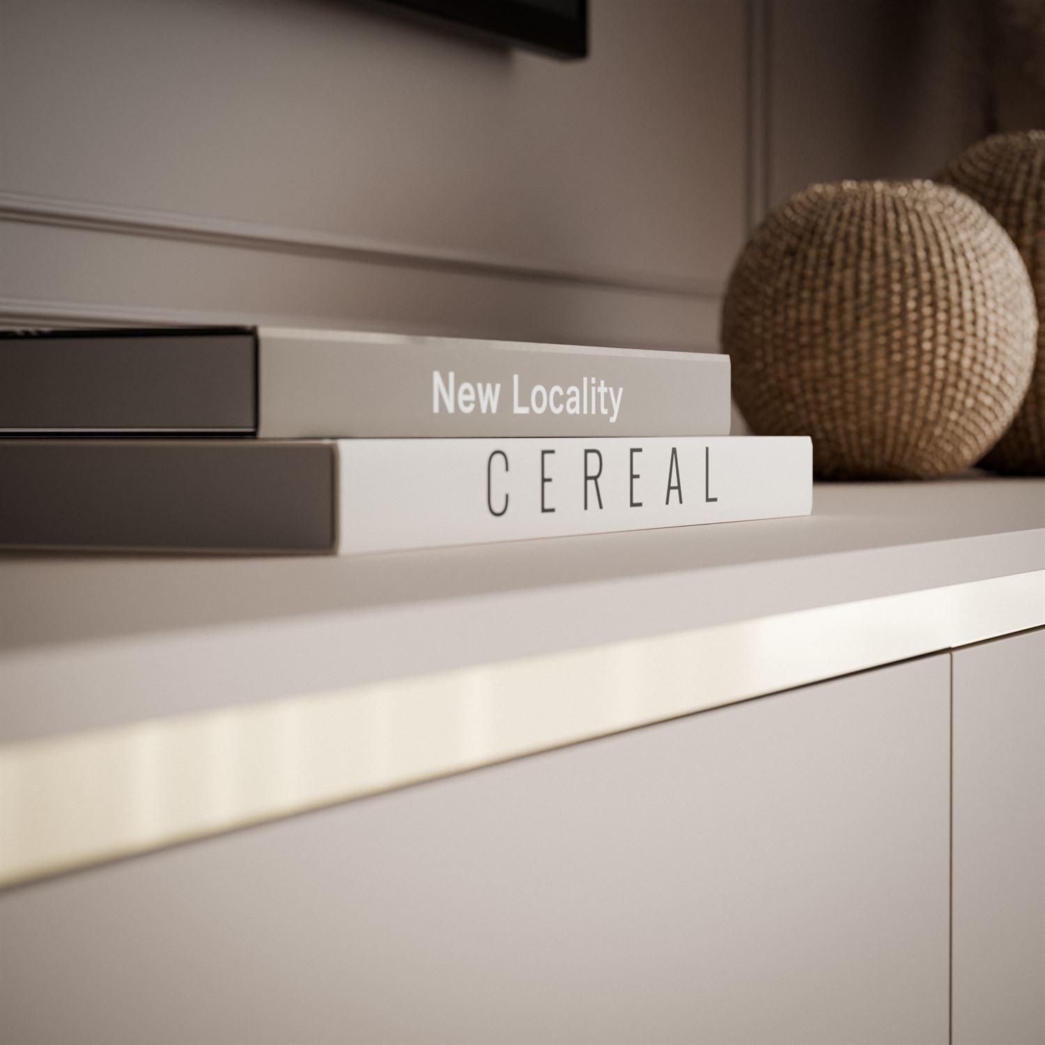 Szafka RTV AVELINE 200 cm z oświetleniem LED