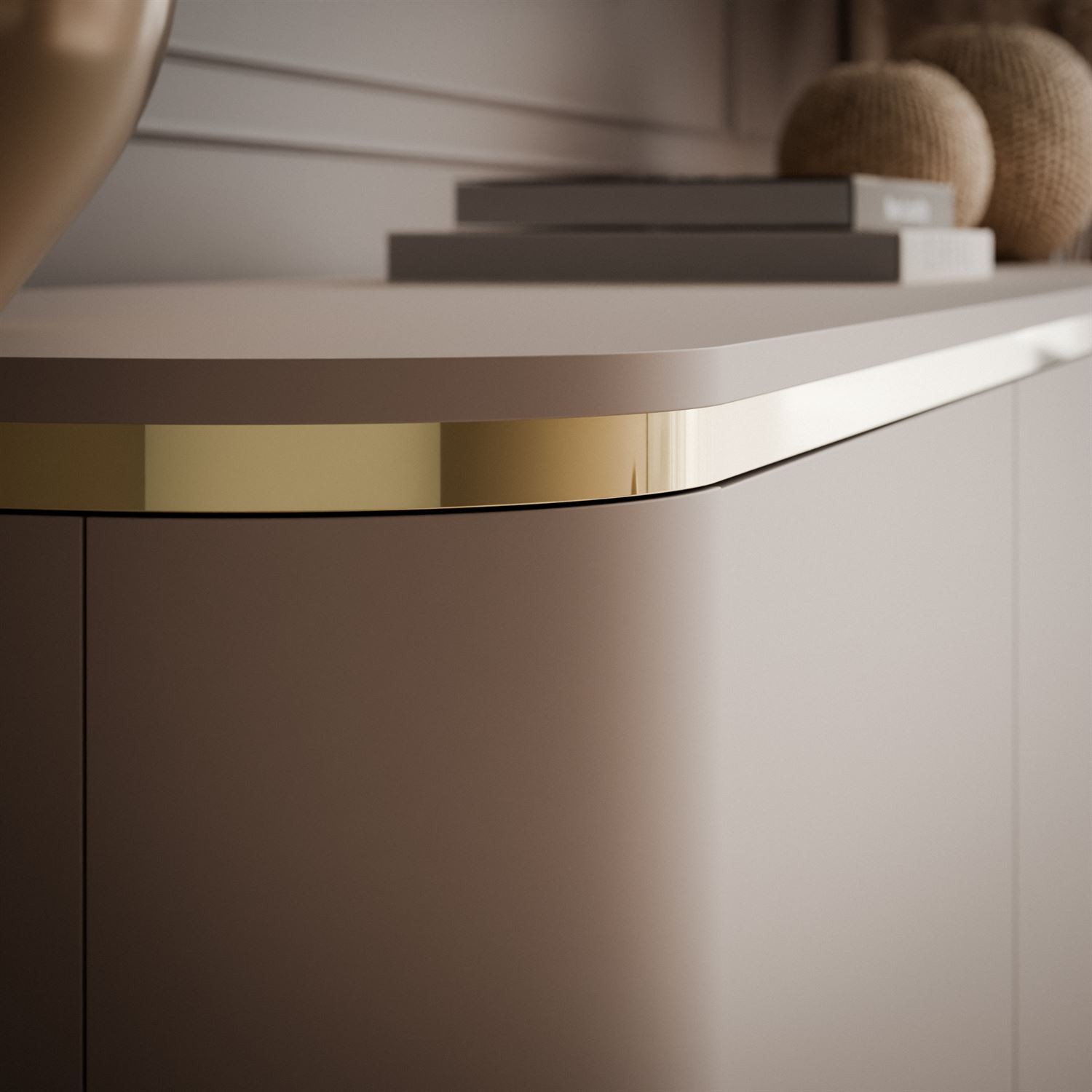 Szafka RTV AVELINE 200 cm z oświetleniem LED