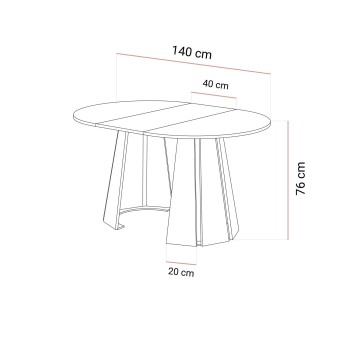 Rozkładany stół do jadalni SILVA