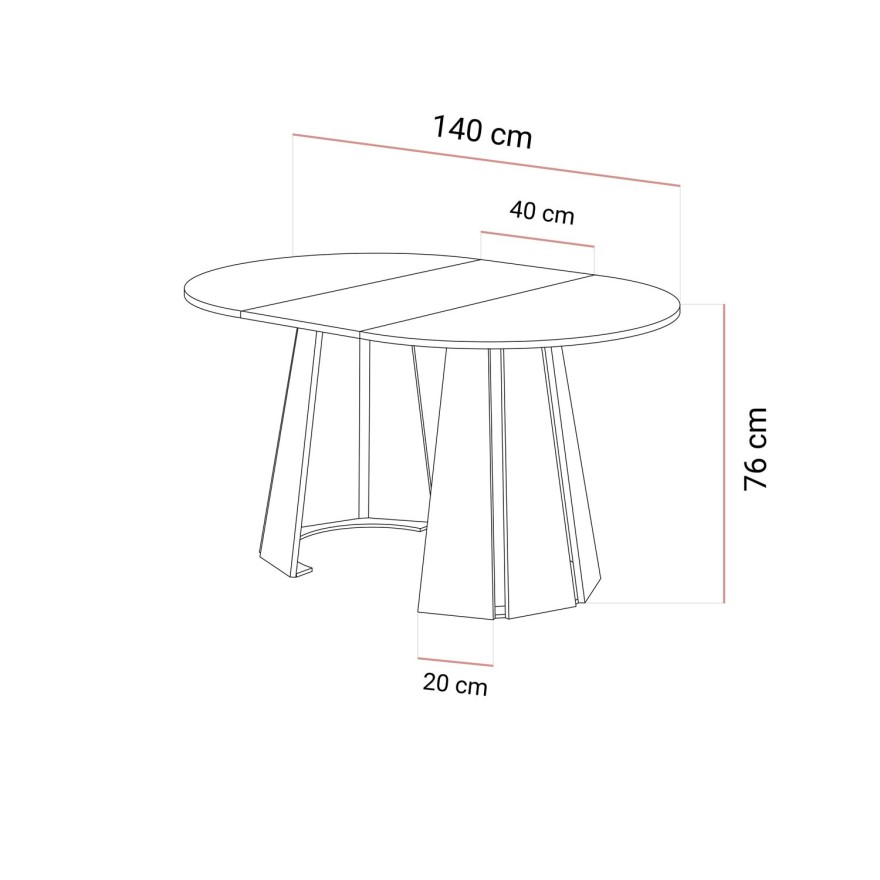 Rozkładany stół do jadalni SILVA