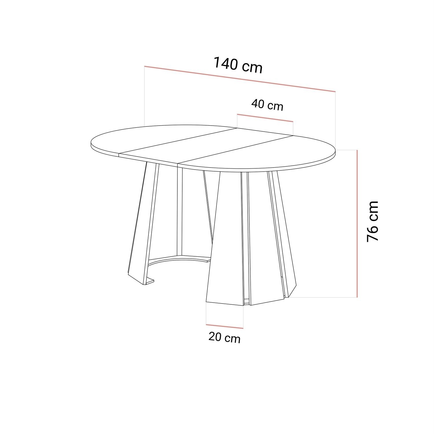 Rozkładany stół do jadalni SILVA