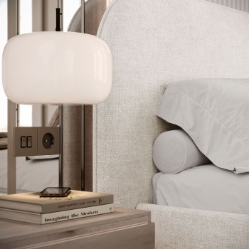 Łóżko tapicerowane OLIMPIA z pojemnikiem na pościel