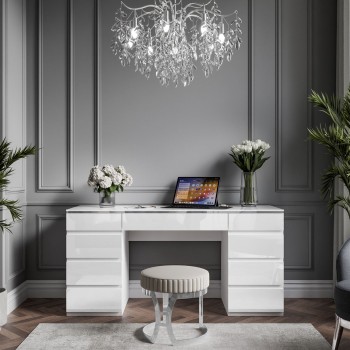 Biurko AURORA DOUBLE SILVER...