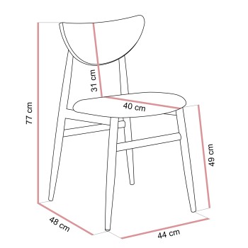 Krzesło tapicerowane BERG