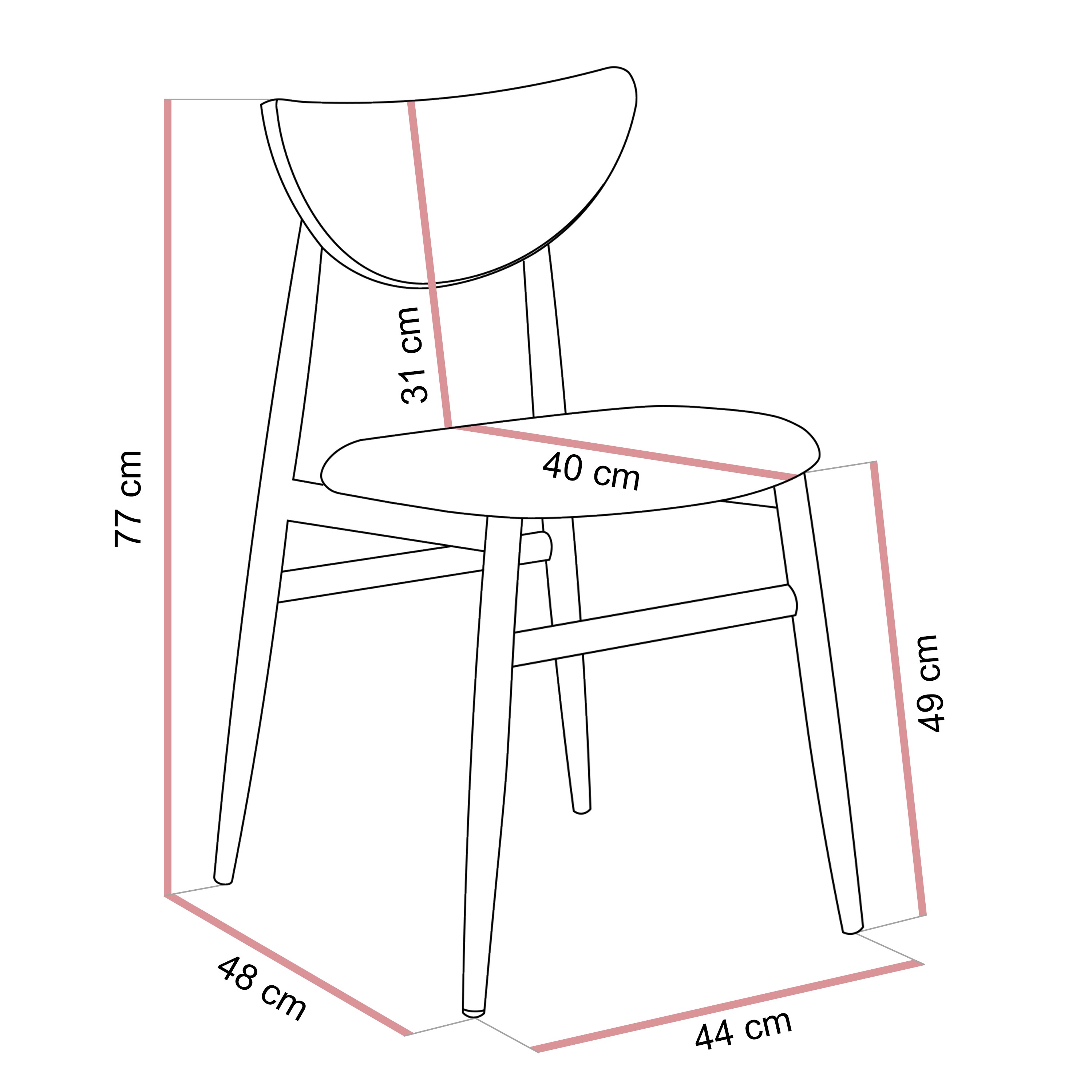 Krzesło tapicerowane BERG