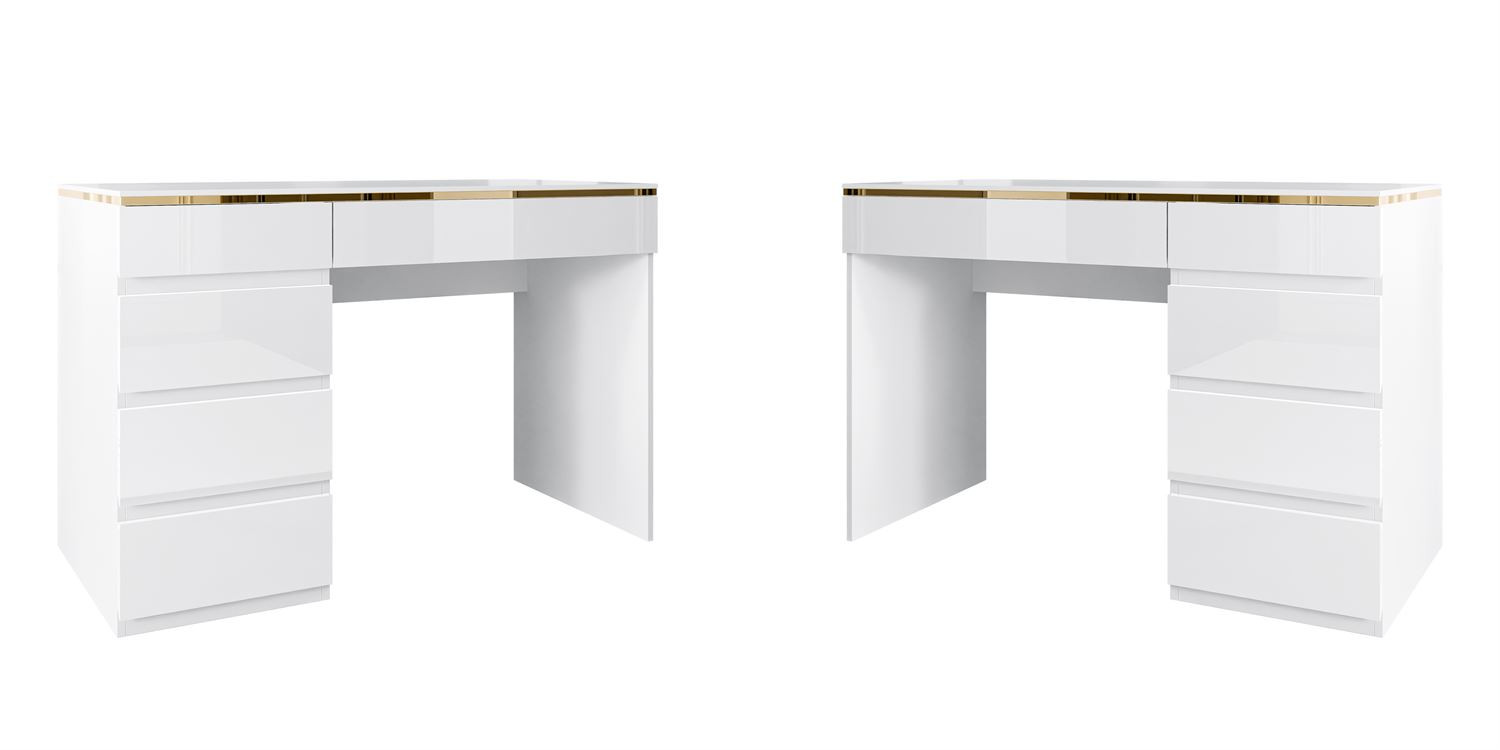 OUTLET Biurko AURORA GOLD z szufladami