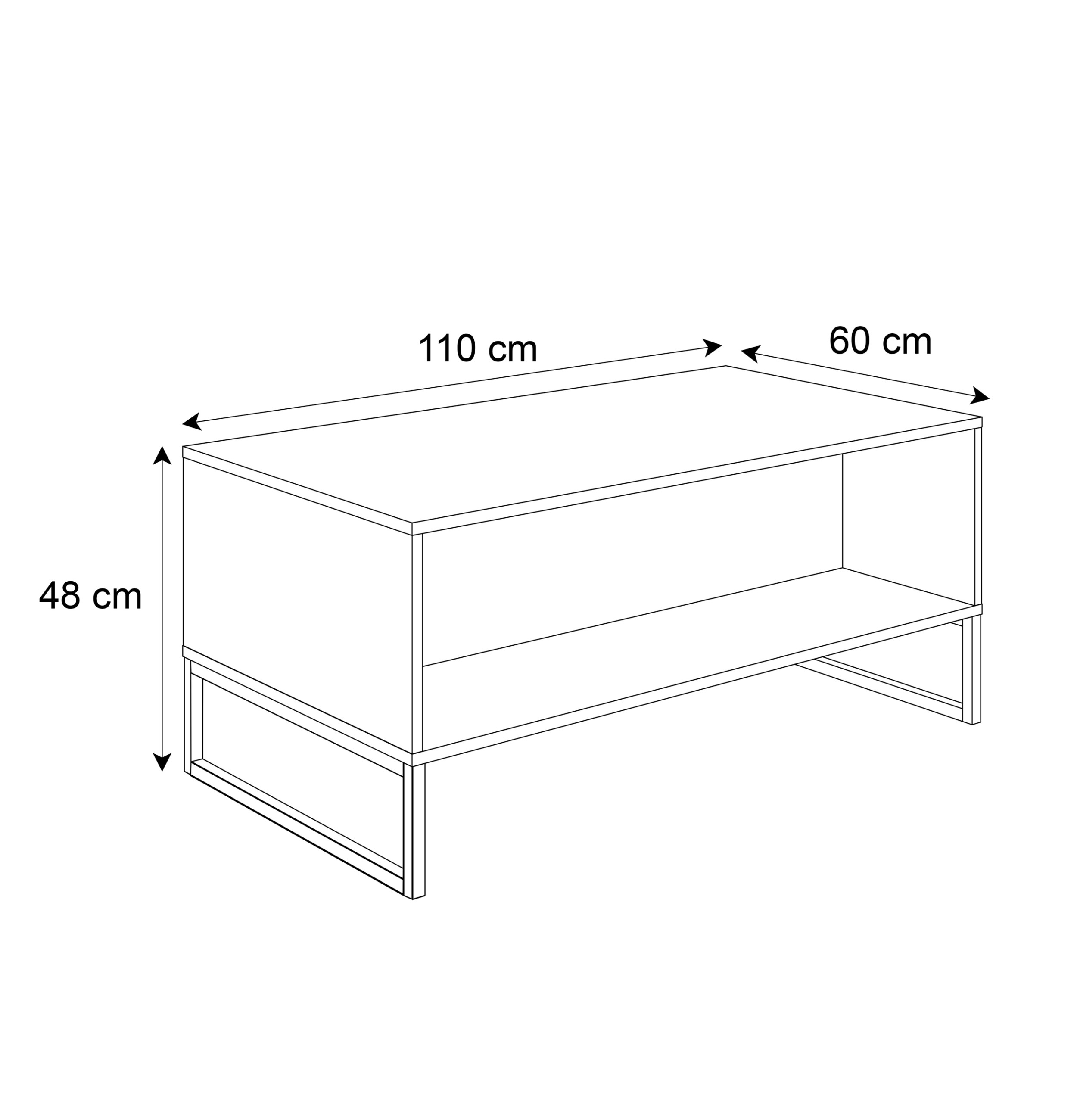 OUTLET Stolik kawowy MOONLIGHT
