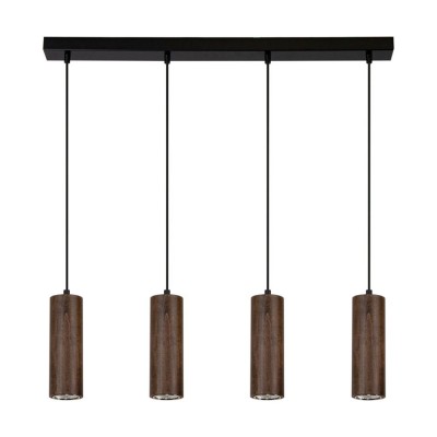 Lampa wisząca PETRA IV czarny orzech