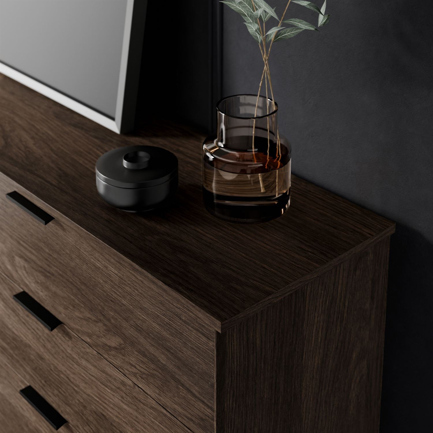 Komoda LINEA LOFT 2D3S z szufladami i oświetleniem LED