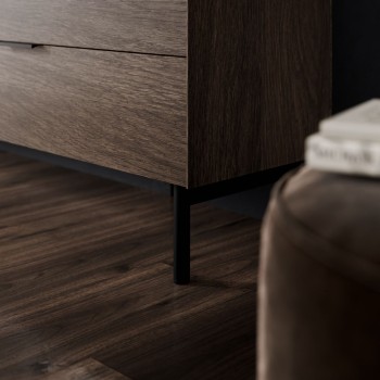 Komoda LINEA LOFT 2D3S z szufladami i oświetleniem LED