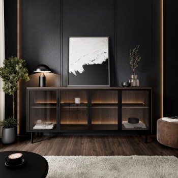 Przeszklona komoda LINEA...