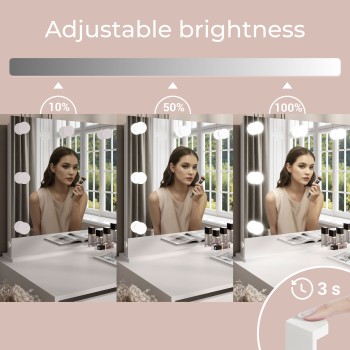 Toaletka MADA DOUBLE ELITE z lustrem i oświetleniem