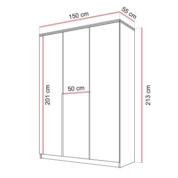 Szafa uchylna AURORA KASZMIR 3D