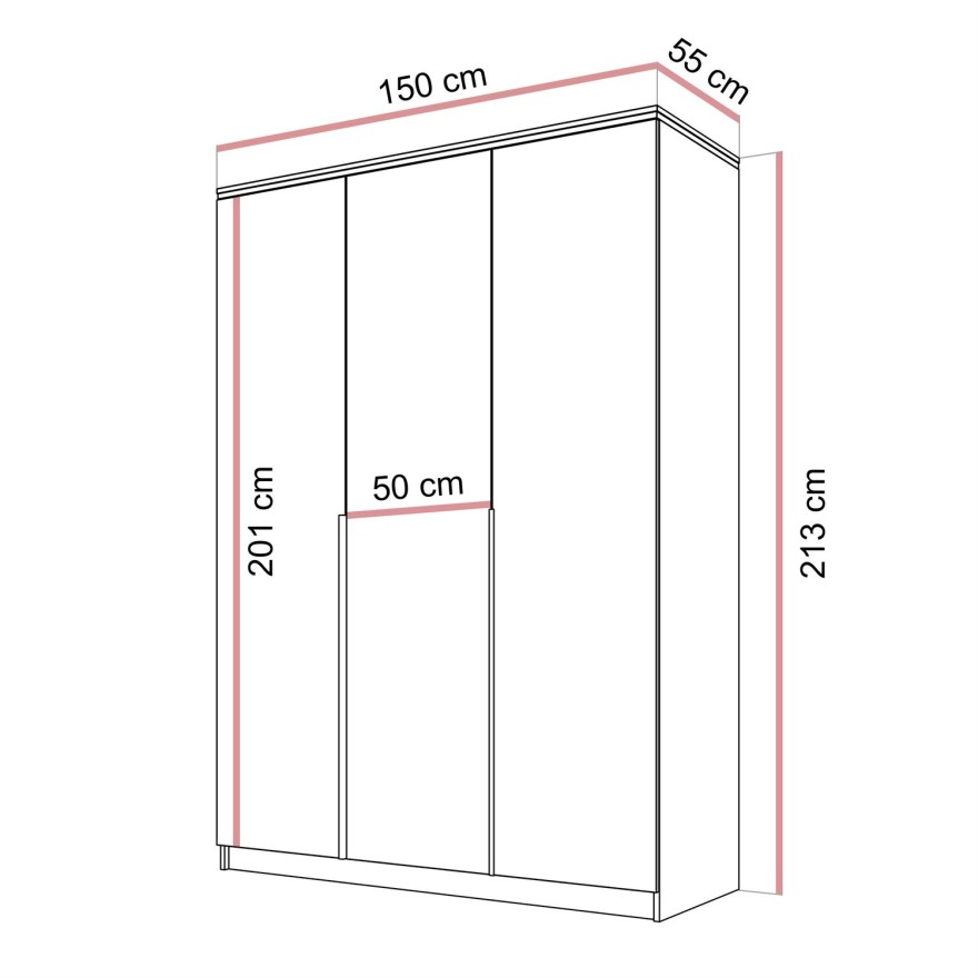 Szafa uchylna AURORA KASZMIR 3D