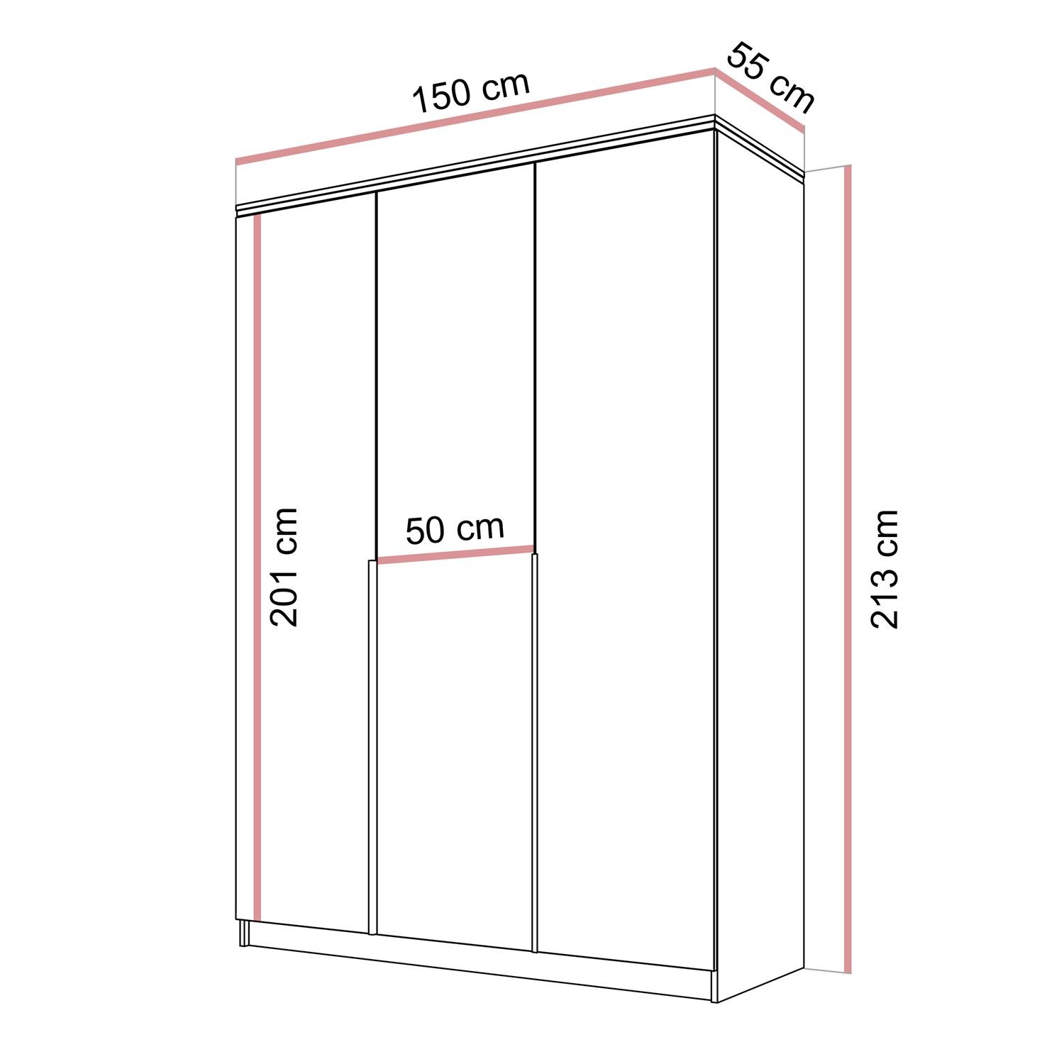 Szafa uchylna AURORA KASZMIR 3D