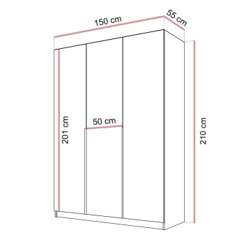 Szafa uchylna AUREL KASZMIR 3D