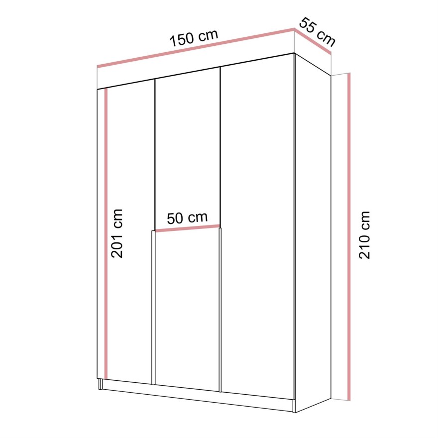 Szafa uchylna AUREL KASZMIR 3D