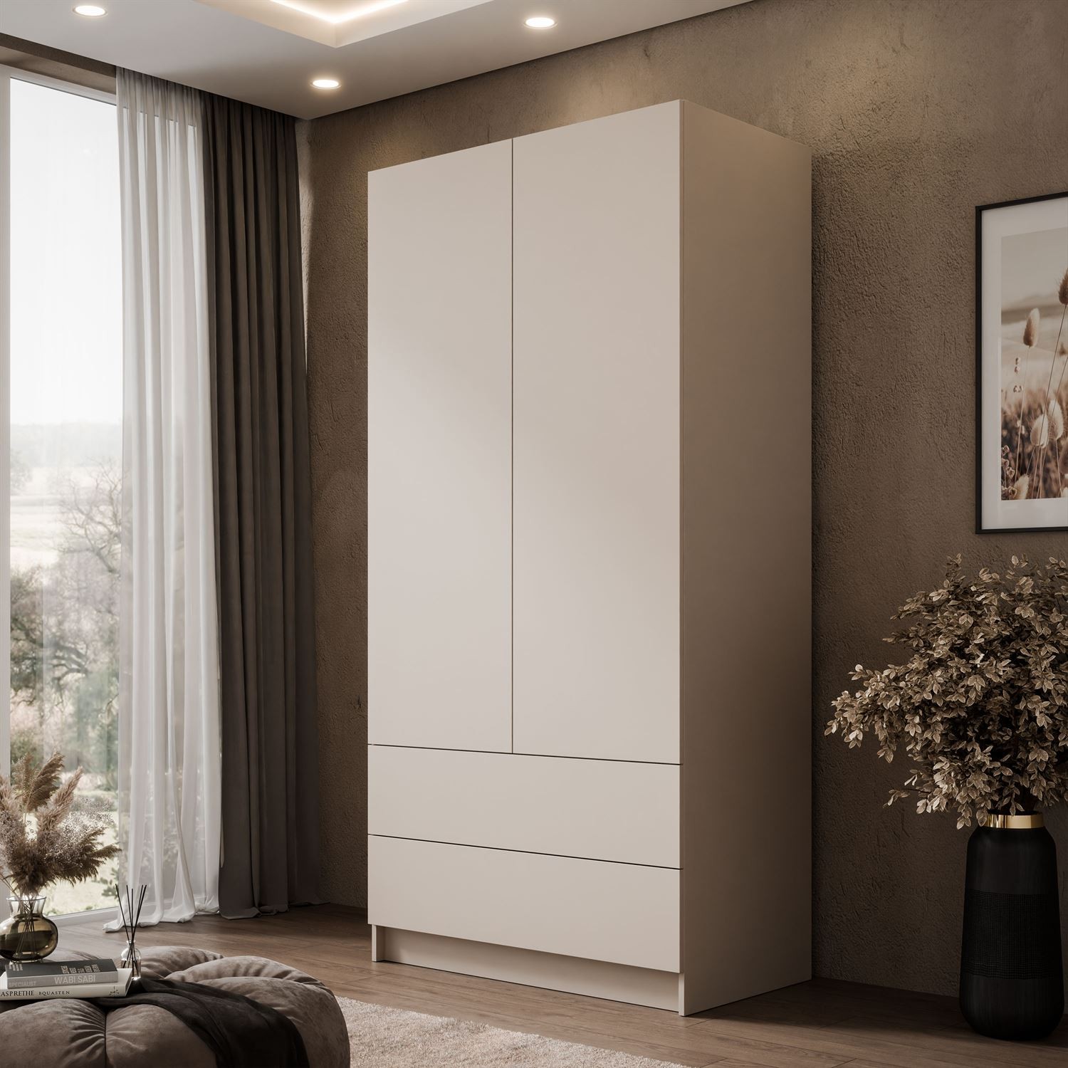 Szafa uchylna AUREL KASZMIR 2D2S z szufladami