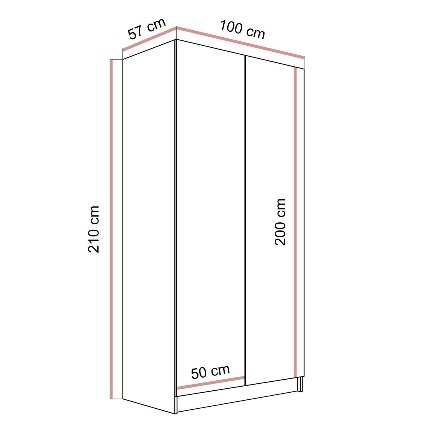 Szafa uchylna AUREL KASZMIR 2D