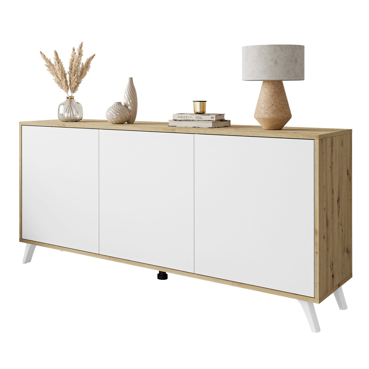 Komoda SANAYI na nóżkach dąb artisan