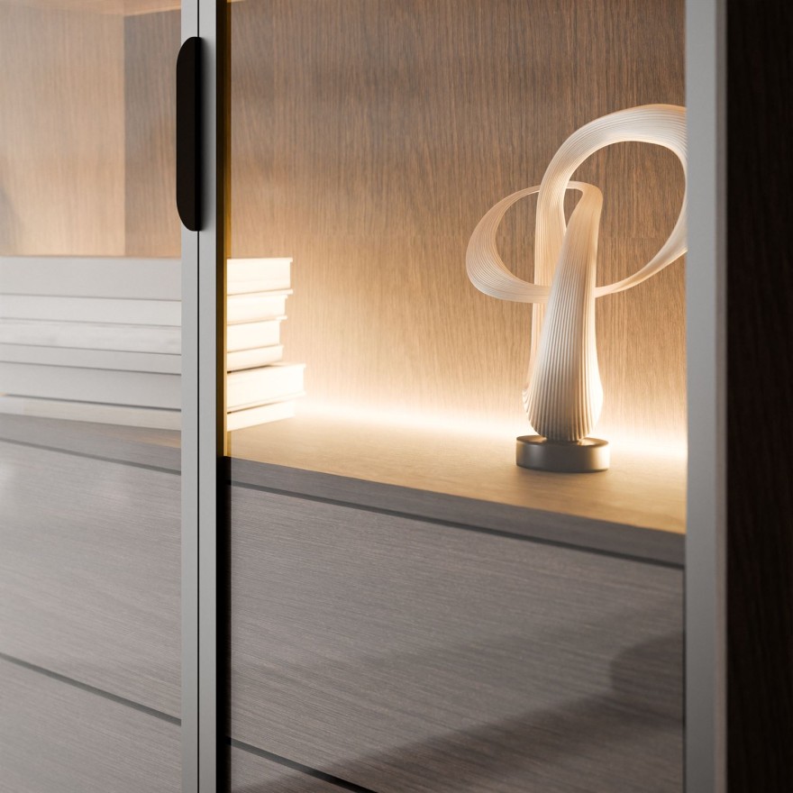 Witryna LINEA LOFT z oświetleniem LED