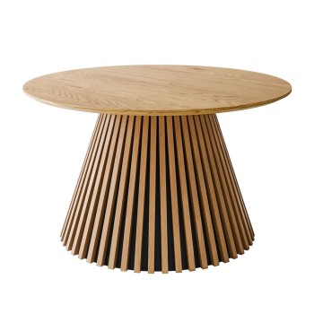 Stolik kawowy MISTY z lamelową podstawą