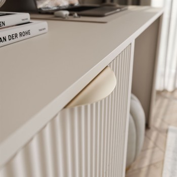 Biurko SCARLETT z ryflowanymi szufladami