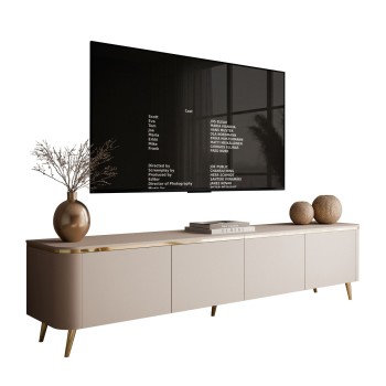 Szafka RTV AVELINE 200 cm z oświetleniem LED