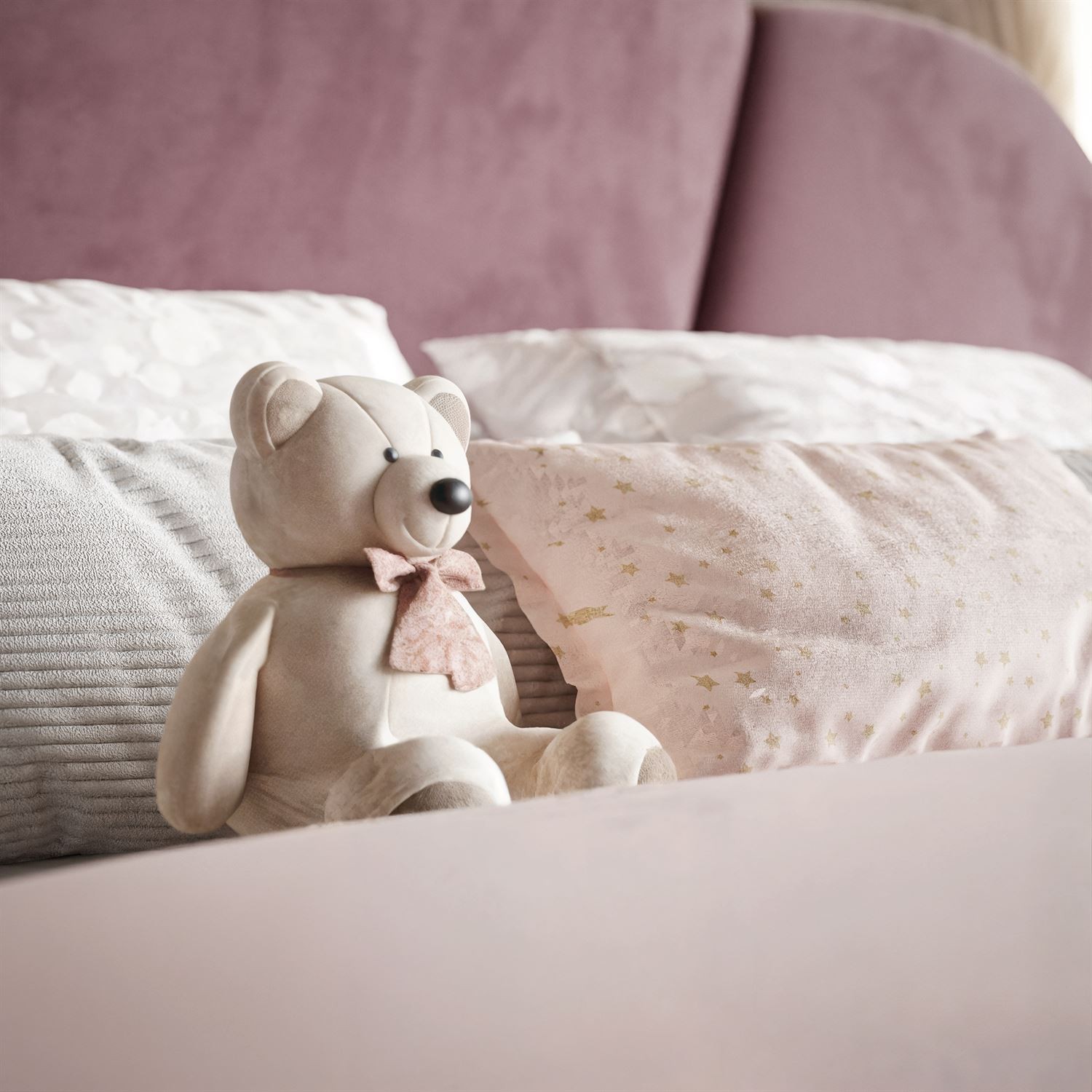 Łóżko tapicerowane ARIEL z pojemnikiem na pościel