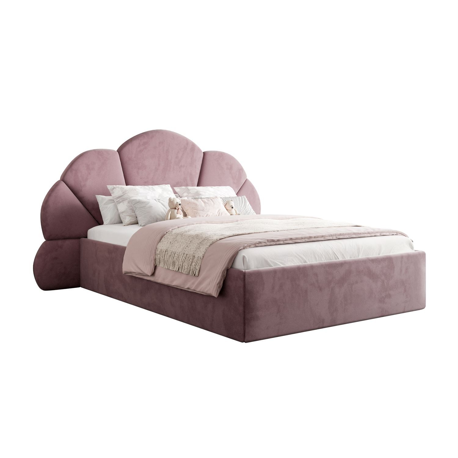 Łóżko tapicerowane ARIEL z pojemnikiem na pościel