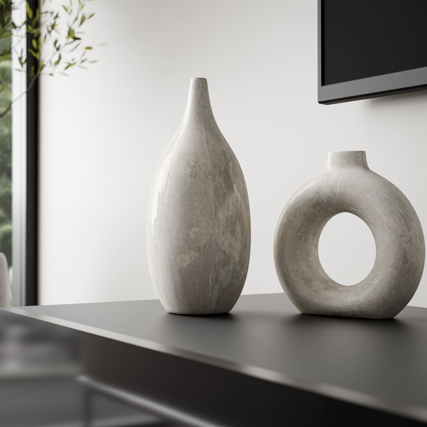 Szafka RTV SKY 140 cm z oświetleniem LED