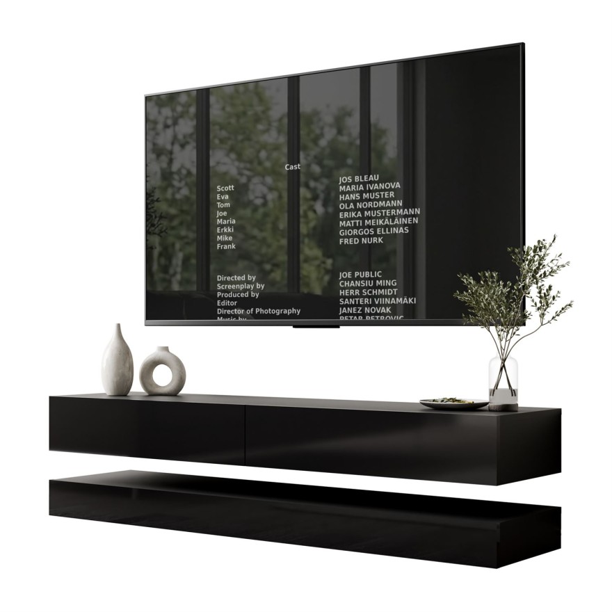 Szafka RTV SKY 140 cm z oświetleniem LED