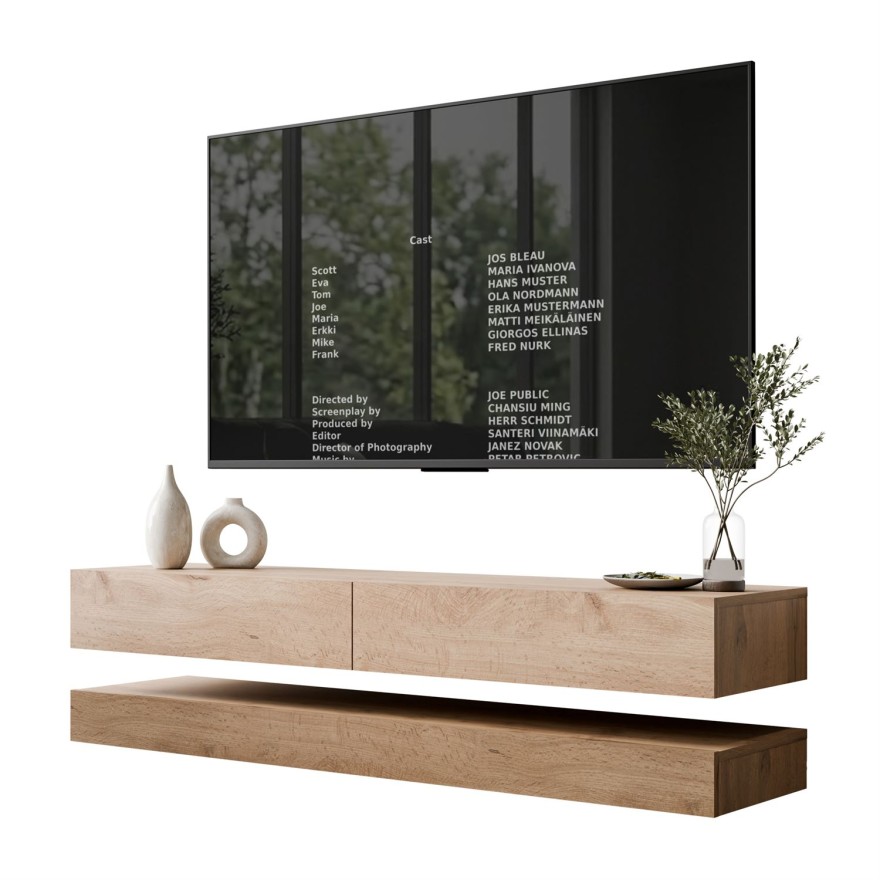 Szafka RTV SKY 140 cm z oświetleniem LED