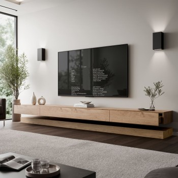 Szafka RTV SKY 280 cm z oświetleniem LED