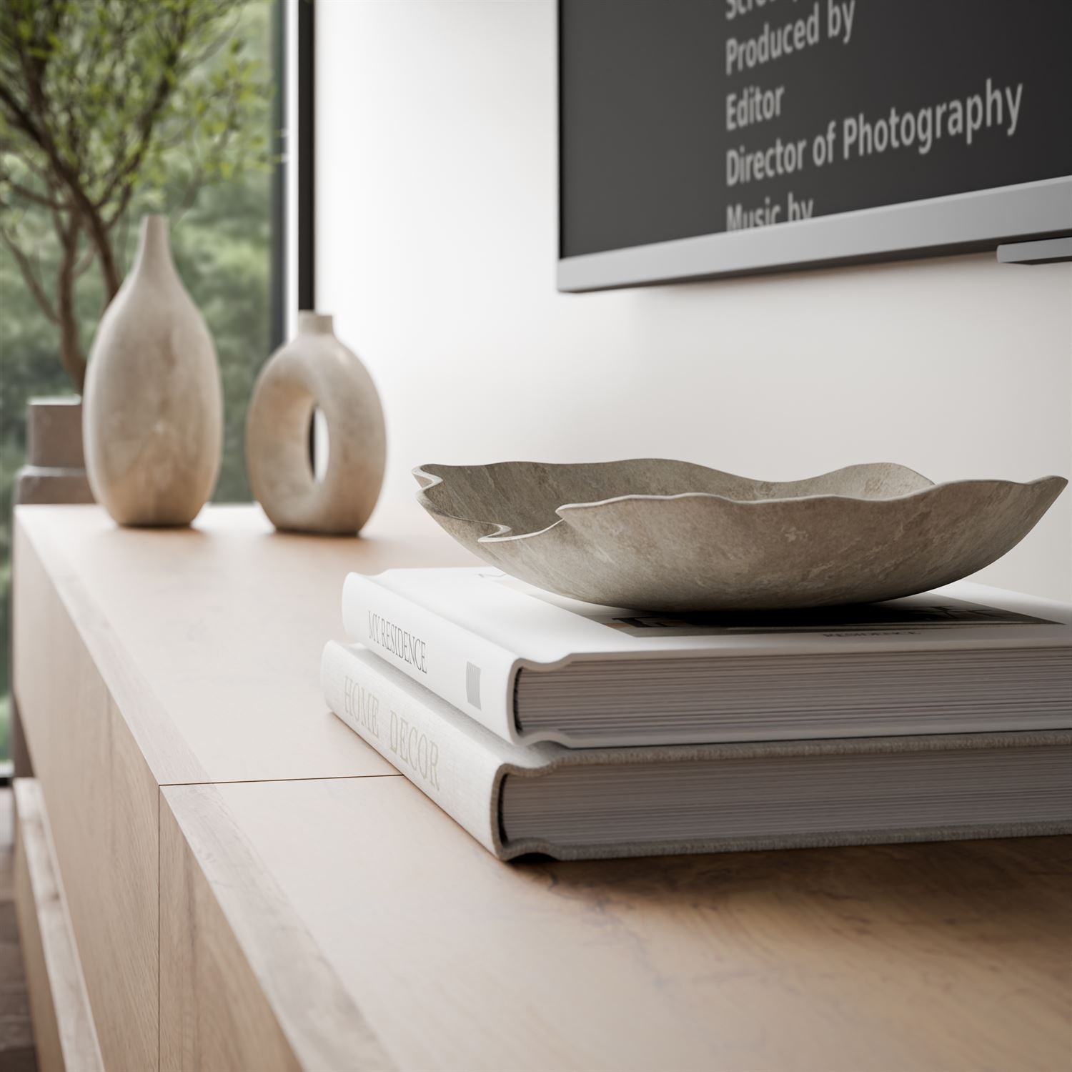 Szafka RTV SKY 280 cm z oświetleniem LED