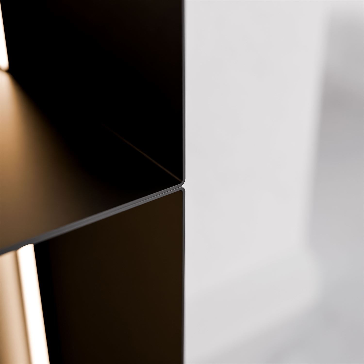 Metalowa półka QUADRO II z oświetleniem LED