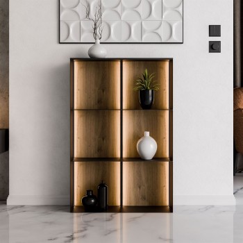 Metalowy regał QUADRO IV z...