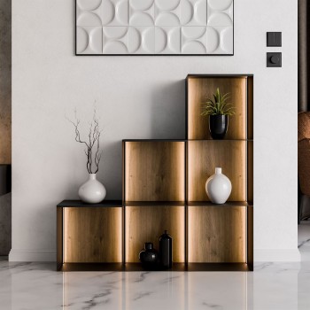 Metalowy regał QUADRO V z...