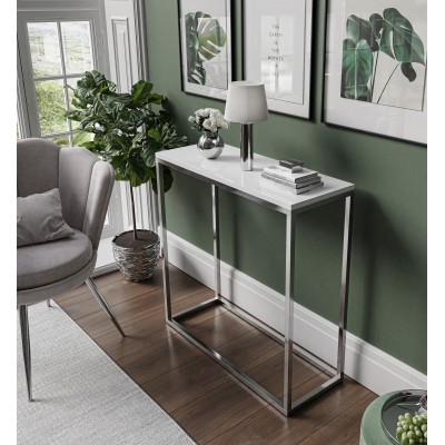 Konsola MODERN II 80 cm połysk/chrom