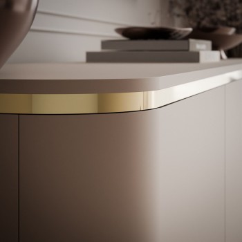 Podwieszana szafka RTV AVELINE 200 cm z oświetleniem LED