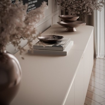 Podwieszana szafka RTV AVELINE 200 cm z oświetleniem LED