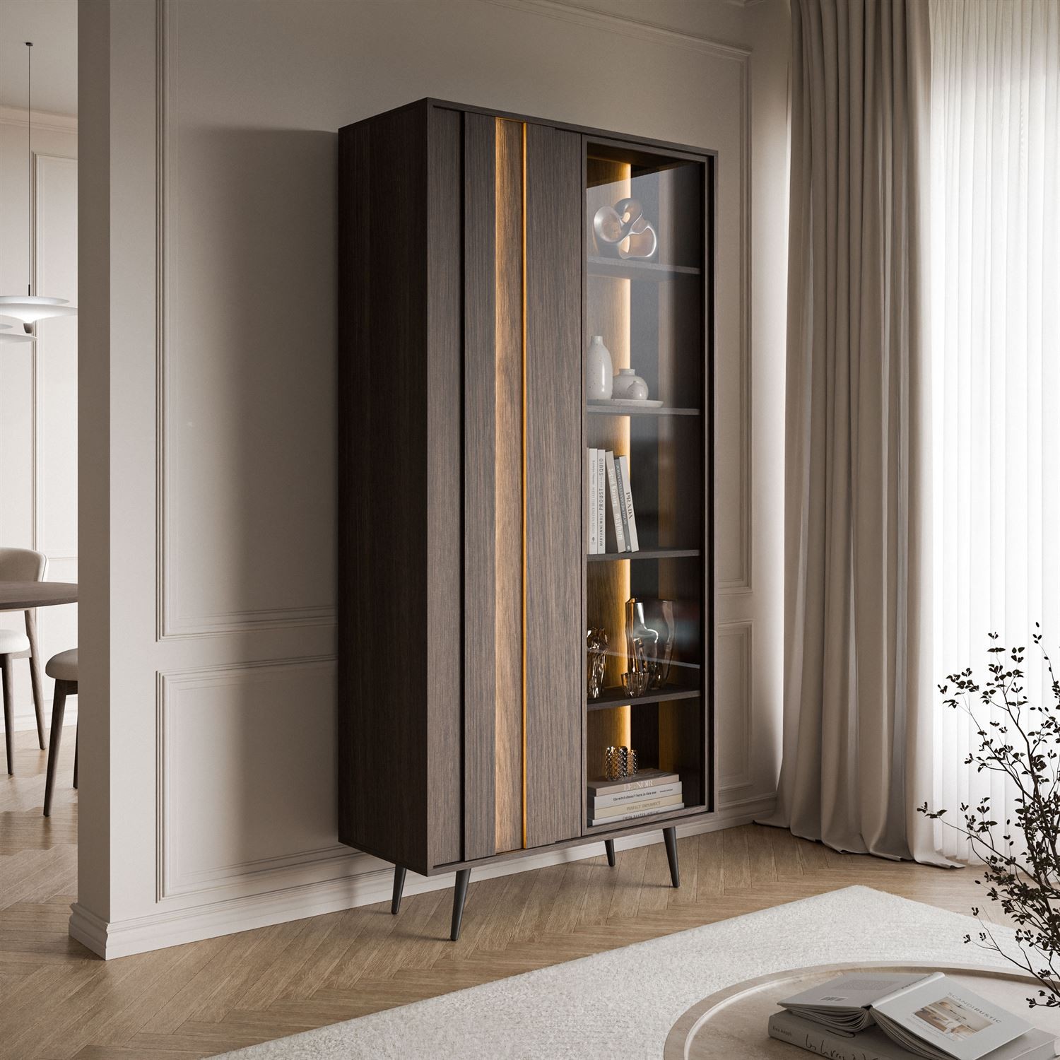 Witryna ALMA z oświetleniem LED