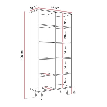 Witryna ALMA z oświetleniem LED