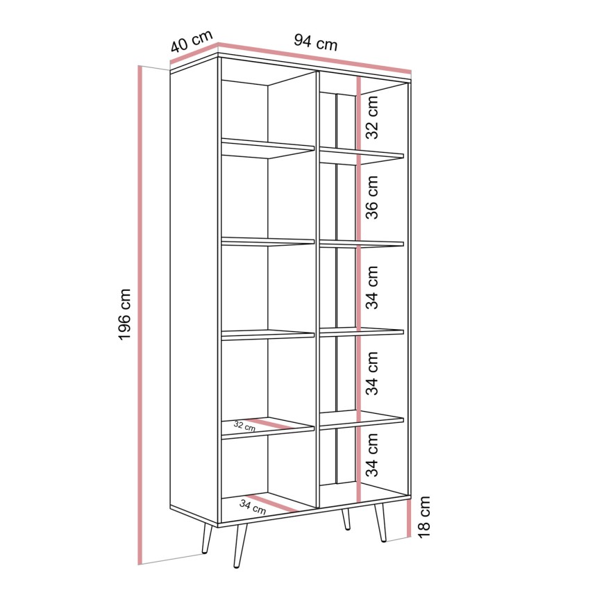 Witryna ALMA z oświetleniem LED