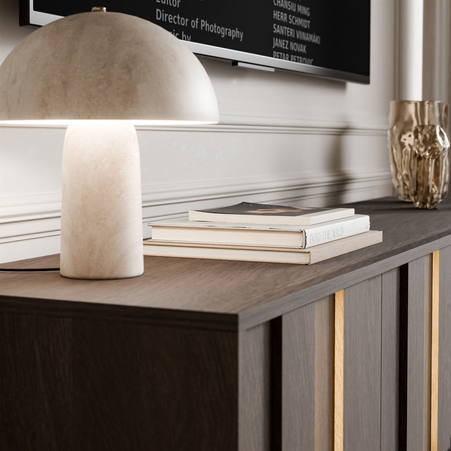 Szafka RTV ALMA z oświetleniem LED